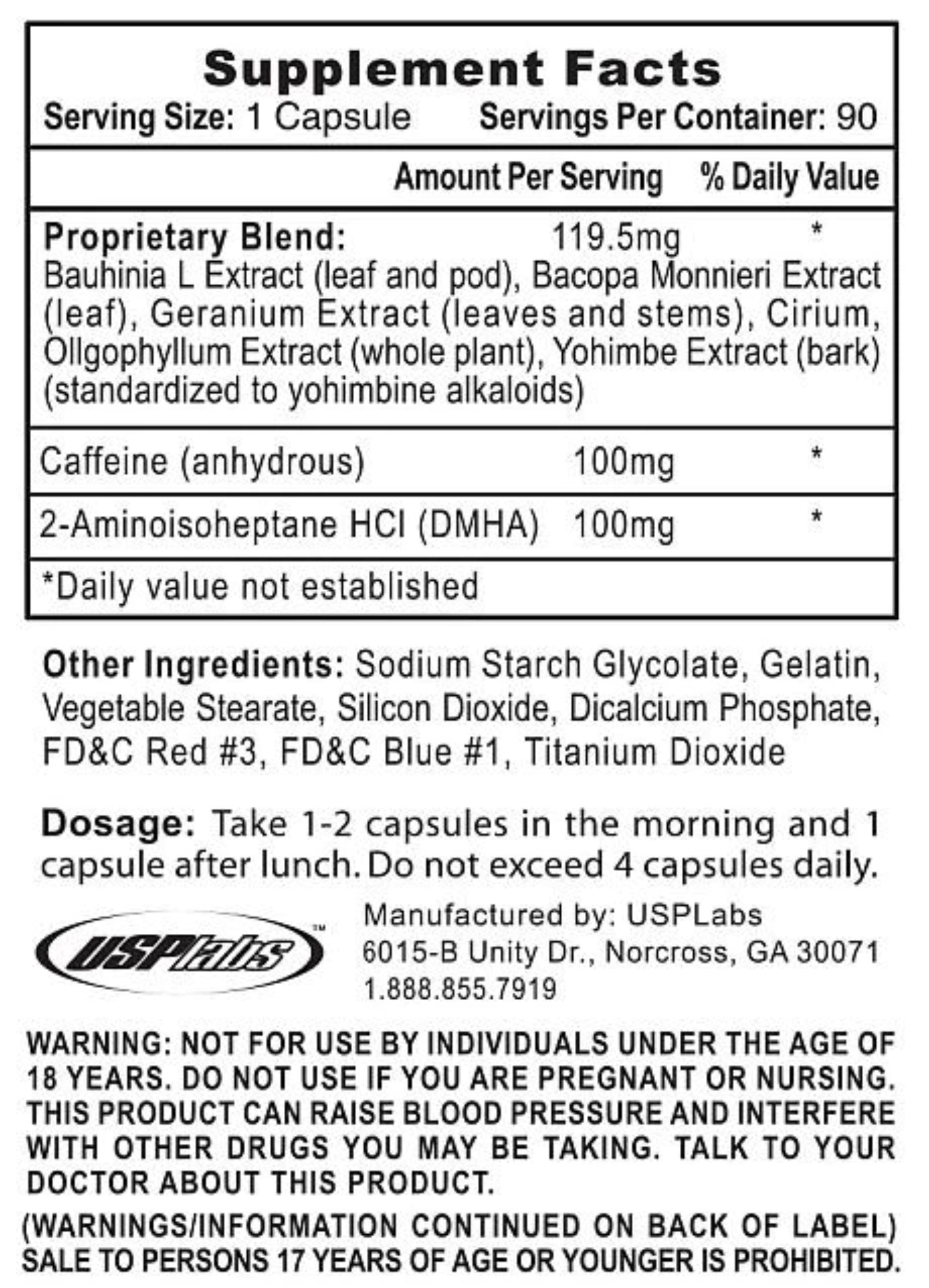 Oxy ELITE Pro DMHA, americký spalovač tuků - usa receptura